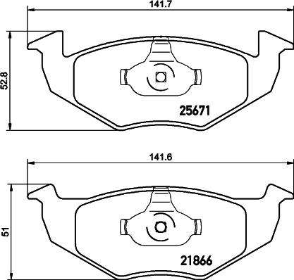 Cobreq N-288 - Set placute frana,frana disc aaoparts.ro