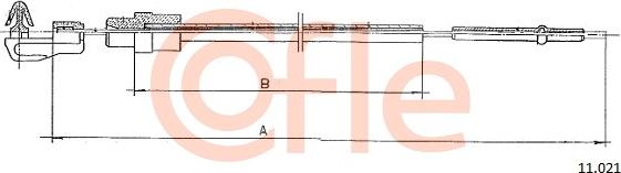 Cofle 92.11.021 - Cablu acceleratie aaoparts.ro
