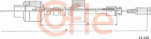 Cofle 92.11.224 - Cablu ambreiaj aaoparts.ro