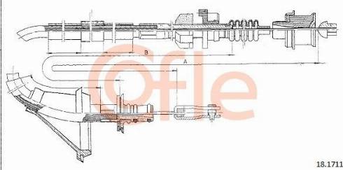 Cofle 92.18.1711 - Cablu ambreiaj aaoparts.ro