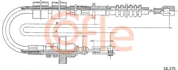 Cofle 92.18.275 - Cablu ambreiaj aaoparts.ro