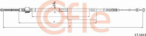 Cofle 92.17.1613 - Cablu, frana de parcare aaoparts.ro