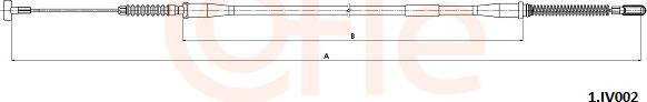 Cofle 92.1.IV002 - Cablu, frana de parcare aaoparts.ro