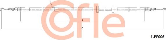 Cofle 92.1.PE006 - Cablu, frana de parcare aaoparts.ro