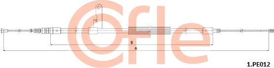 Cofle 92.1.PE012 - Cablu, frana de parcare aaoparts.ro