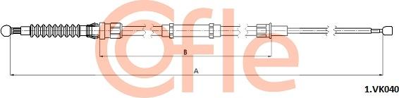 Cofle 92.1.VK040 - Cablu, frana de parcare aaoparts.ro