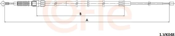 Cofle 92.1.VK048 - Cablu, frana de parcare aaoparts.ro