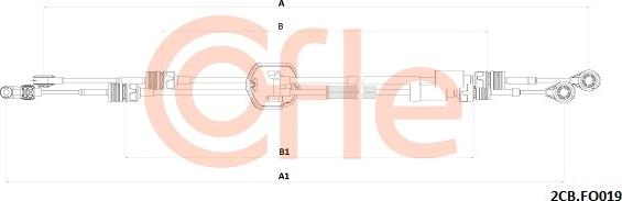 Cofle 92.2CB.FO019 - Cablu,transmisie manuala aaoparts.ro