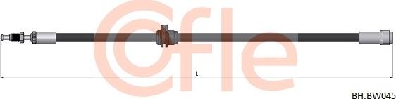 Cofle 92.BH.BW045 - Furtun frana aaoparts.ro