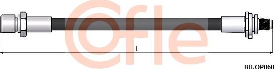 Cofle 92.BH.OP060 - Furtun frana aaoparts.ro