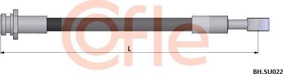 Cofle 92.BH.SU022 - Furtun frana aaoparts.ro