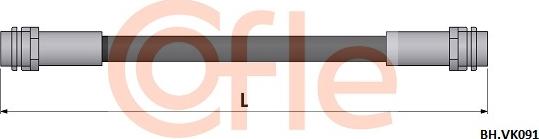 Cofle 92.BH.VK091 - Furtun frana aaoparts.ro