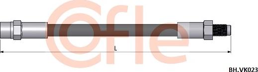 Cofle 92.BH.VK023 - Furtun frana aaoparts.ro