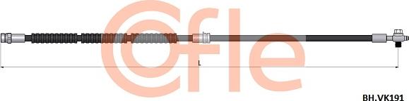 Cofle 92.BH.VK191 - Furtun frana aaoparts.ro