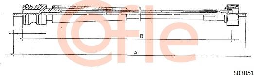 Cofle 92.S03051 - Arbore tahometru aaoparts.ro