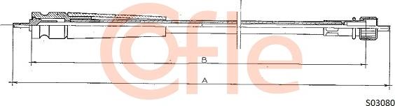 Cofle 92.S03080 - Arbore tahometru aaoparts.ro