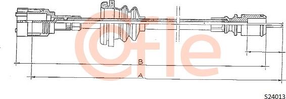 Cofle 92.S24013 - Arbore tahometru aaoparts.ro