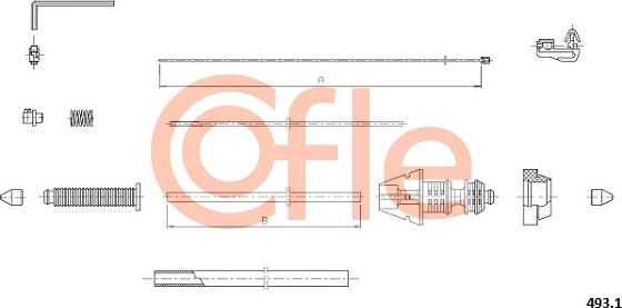 Cofle 493.1 - Cablu acceleratie aaoparts.ro