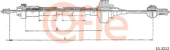 Cofle 15.3212 - Cablu ambreiaj aaoparts.ro
