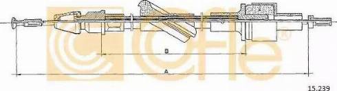 Cofle 15.239 - Cablu ambreiaj aaoparts.ro