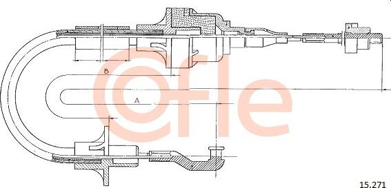 Cofle 15.271 - Cablu ambreiaj aaoparts.ro