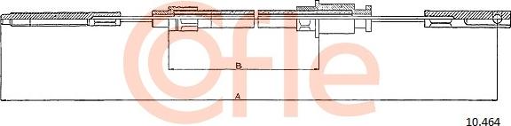Cofle 10.464 - Cablu, frana de parcare aaoparts.ro