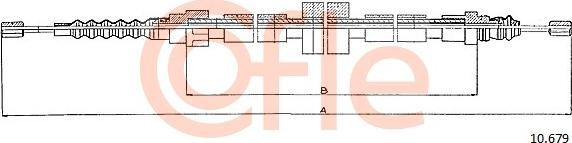 Cofle 10.679 - Cablu, frana de parcare aaoparts.ro