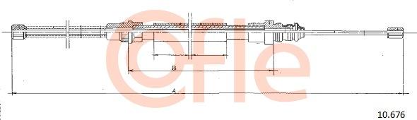 Cofle 10.676 - Cablu, frana de parcare aaoparts.ro