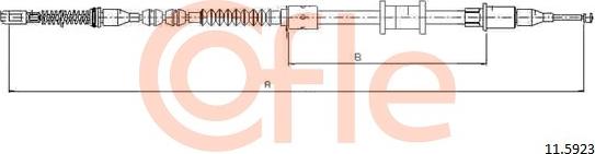 Cofle 11.5923 - Cablu, frana de parcare aaoparts.ro