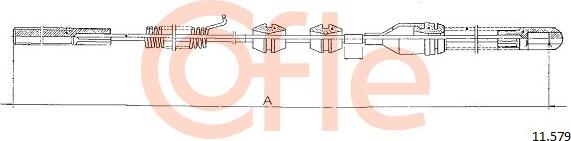 Cofle 11.579 - Cablu, frana de parcare aaoparts.ro