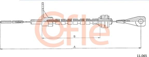 Cofle 11.065 - Cablu acceleratie aaoparts.ro