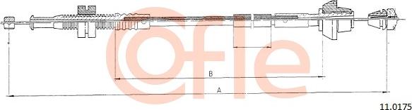 Cofle 11.0175 - Cablu acceleratie aaoparts.ro