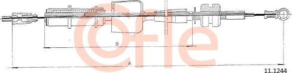 Cofle 92.11.1244 - Cablu acceleratie aaoparts.ro