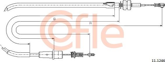 Cofle 11.1246 - Cablu acceleratie aaoparts.ro