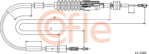 Cofle 11.1243 - Cablu acceleratie aaoparts.ro