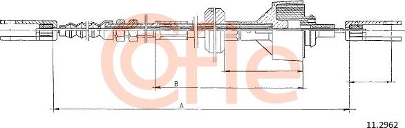 Cofle 11.2962 - Cablu ambreiaj aaoparts.ro