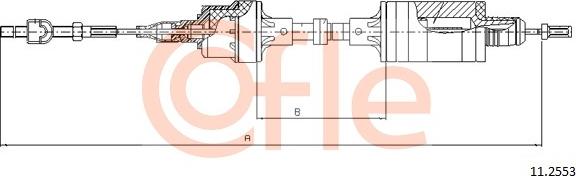 Cofle 11.2553 - Cablu ambreiaj aaoparts.ro