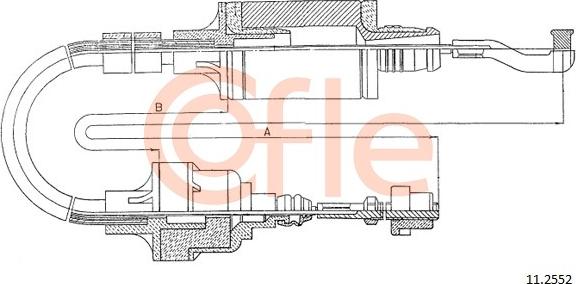 Cofle 11.2552 - Cablu ambreiaj aaoparts.ro