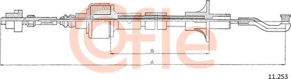 Cofle 11.253 - Cablu ambreiaj aaoparts.ro