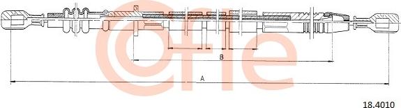 Cofle 18.4010 - Cablu ambreiaj aaoparts.ro