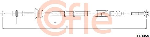 Cofle 92.17.1454 - Cablu, frana de parcare aaoparts.ro