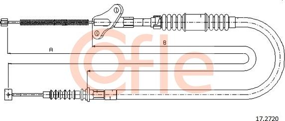 Cofle 92.17.2720 - Cablu, frana de parcare aaoparts.ro