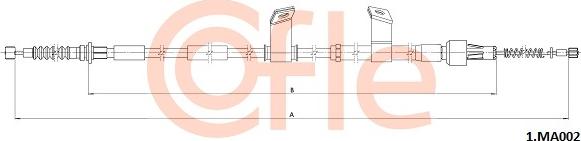 Cofle 92.1.MA002 - Cablu, frana de parcare aaoparts.ro