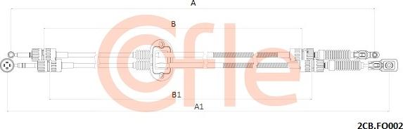 Cofle 92.2CB.FO002 - Cablu,transmisie manuala aaoparts.ro