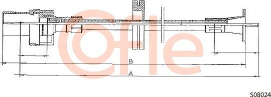 Cofle S08024 - Arbore tahometru aaoparts.ro