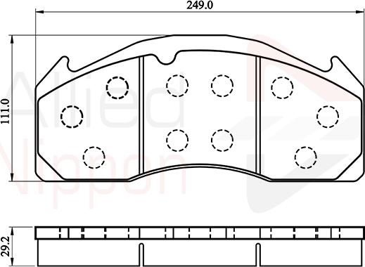 Comline ACV055HD - Set placute frana,frana disc aaoparts.ro