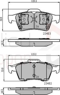Comline ADB0946 - Set placute frana,frana disc aaoparts.ro