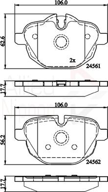 Comline ADB06092 - Set placute frana,frana disc aaoparts.ro