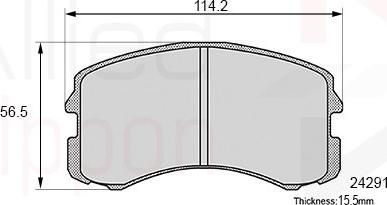 Comline ADB06061 - Set placute frana,frana disc aaoparts.ro