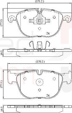 Comline ADB06003 - Set placute frana,frana disc aaoparts.ro